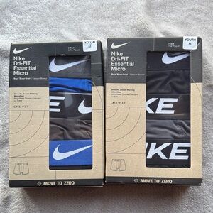 Nike Dri-FIT Essential Micro Boxer Briefs - Black and Blue Pack. Set of two